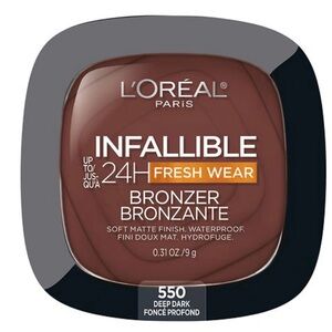 New L’Oréal Infallible Up to 24 Hour Fresh Wear Soft Matte Bronzer Deep Dark 550